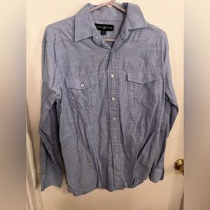 Beverly Hills Polo Club Men's Light Blue Button-Down Shirt